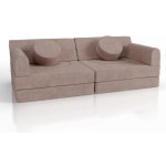 Juskys Dětská pohovka Kayo 150x75x50 cm růžová – Hledejceny.cz