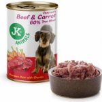 JK Animals Beef & Carrot Premium Paté with Chunks superprémiová masová 400 g – Sleviste.cz