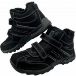Pánské černé zimní boty na suchý zip 01 černé – Zboží Mobilmania