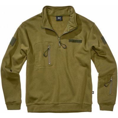 Brandit Tactical Sweat Troyer olivová – Zboží Mobilmania