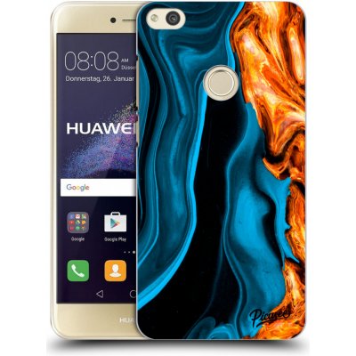 Pouzdro Picasee silikonové Huawei P9 Lite 2017 - Gold blue čiré