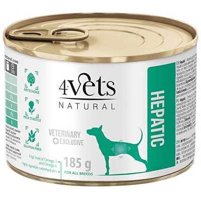 4Vets Natural veterinary exclusive hepatic 185 g – Zboží Mobilmania