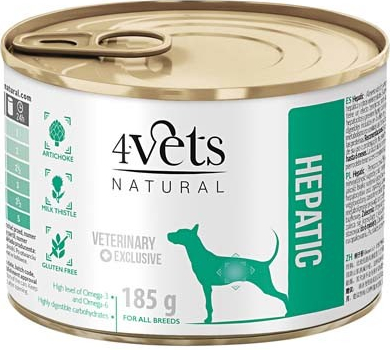 4Vets Natural Veterinary Exclusive Hepatic 185 g