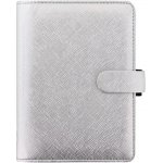 Filofax Saffiano A6 týdenní 2022 stříbrný – Zboží Živě