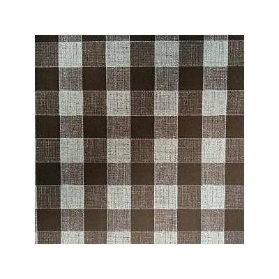 SVITAP s.r.o. UBRUSOVINA PVC s textilním podkladem/PVC ubrus - vzor kostka hnědá – Zboží Mobilmania