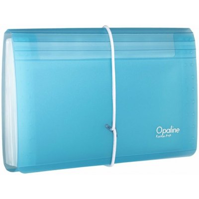 KARTON P+P Opaline organizér na dokumenty s gumou (13 kapes) DL, modrý – Zboží Dáma