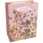 Autronic Dárková taška XS - květy na růžovém pozadí, 11x9x4,5cm SF1537-XXS – Zbozi.Blesk.cz