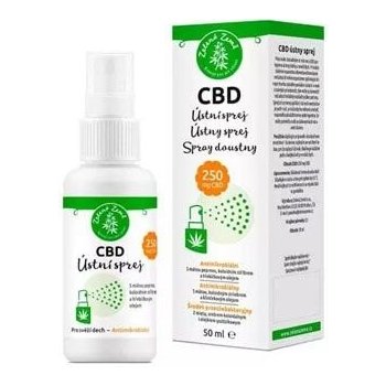 Zelená země CBD ústní sprej s 250 mg CBD a koloidním stříbrem 50 ml