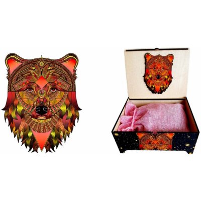 FA LIXEN Dřevěné Medvěd v dárkové krabičce 195 dílků – Zboží Mobilmania