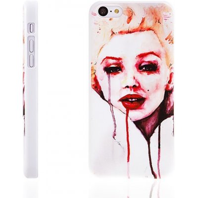 Pouzdro AppleMix Plastové Apple iPhone 5C - Marilyn Monroe - bílé