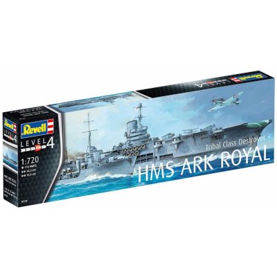 Revell set letadlové lodě Ark Royal a torpédoborce třídy Tribal ModelKit 05149 1:720 – Zbozi.Blesk.cz