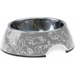 Karlie Simon's Cat miska pro kočky tmavě šedá 14 x 14 x 4,5 CM 160 ML – Hledejceny.cz