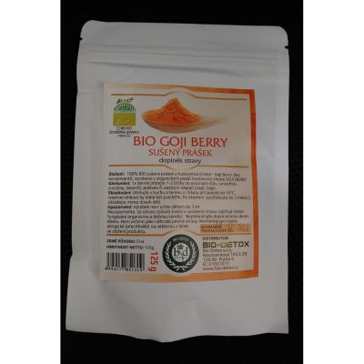 Bio Detox 100% Goji Berry sušený prášek 125 g – Zboží Mobilmania