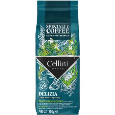 CELLINI Espresso DELIZIA KÁVA 100% ARABICA zrnková 0,2 kg – Hledejceny.cz