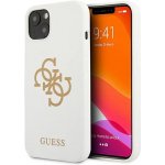 Pouzdro Guess iPhone 13 mini Silicone 4G Logo bílé – Hledejceny.cz