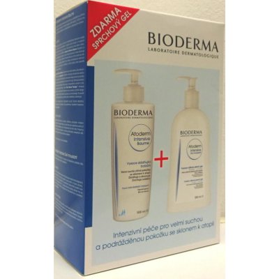 Bioderma Atoderm Intensive Baume 500 ml + Intensive gel moussant 500 ml dárková sada – Zbozi.Blesk.cz