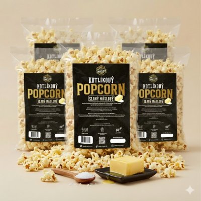 SnackStore.cz Popcorn slaný máslový párty balík 5 x 2 l – Zboží Dáma