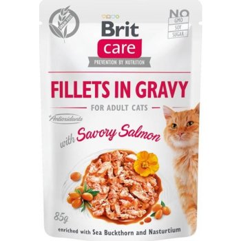 Brit Care Kitten Fillets in Gravy with Savory Salmon 85 g