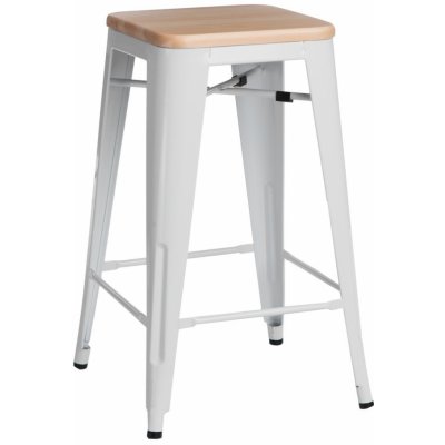 D2.Design Paris wood 75cm přírodní borovice bílá – Zboží Dáma