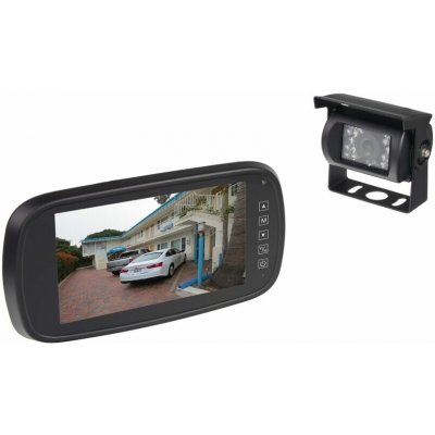 AHD kamerový set monitoru 7" na zrcátko se 2 x 4PIN + kamera + 15m kabel – Hledejceny.cz