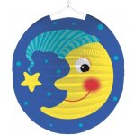 Amscan Závěsný lampion kulatý modrý měsíc – Zboží Dáma