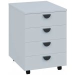 TK 01 pojízdný 4 zásuvkový 18 mm bílá – Sleviste.cz