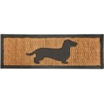 ESSCHERT DESIGN BEST FOR BOOTS s kokosovým vláknem jezevčík černá s přírodní 75 x 25 cm – Sleviste.cz