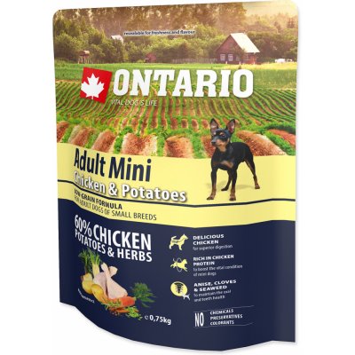 Ontario Adult Mini Chicken & Potatoes & Herbs 2 x 0,75 kg