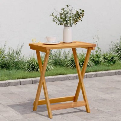 Omaxi 225749 Skládací zahradní stůl 50 x 36 x 60 cm masivní akáciové dřevo – Hledejceny.cz