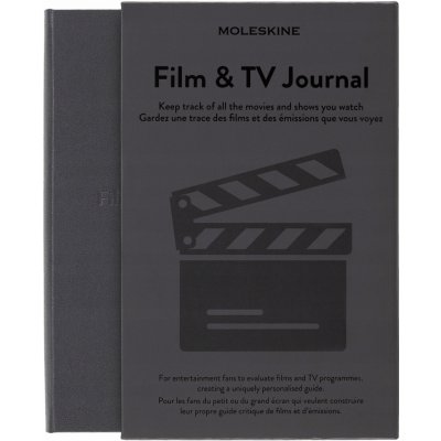 Moleskine Zápisník Passion Film & TV Journal A5 šedý – Hledejceny.cz