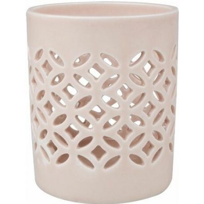 Svícen porcelánový starorůžový 6,5 x 8 cm – Hledejceny.cz