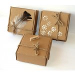 MR Přírodní papír 10 x 10 cm Pírko Hvězdy Vločky Kolíček 3034 – Zbozi.Blesk.cz