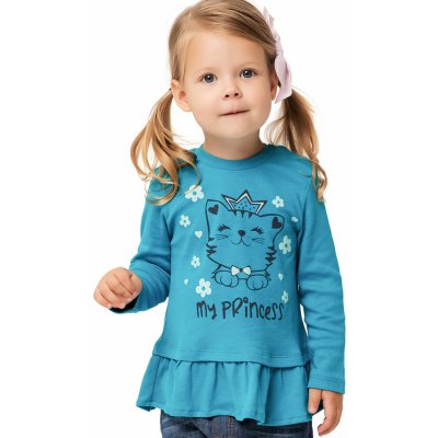 Winkiki Kids Wear Dívčí tričko s dlouhým rukávem My Princess tyrkysová – Hledejceny.cz