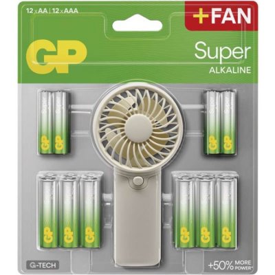 GP Super AA 12 ks + AAA 12 ks + fén 1013012400 – Zboží Mobilmania