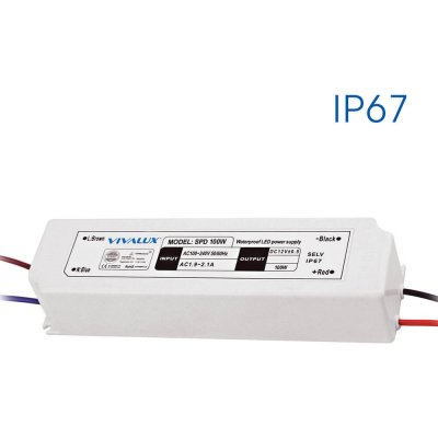 VIVALUX Napájecí adaptér pro LED pásky 100W-IP67-8,3A-SPD SLIM VIV003653 – Zbozi.Blesk.cz