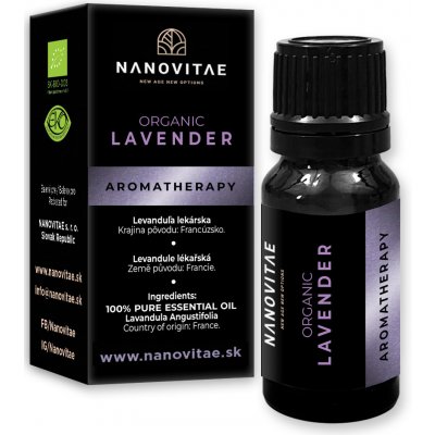 Nanovitae Levandule esenciální olej Organic quality 10 ml – Hledejceny.cz