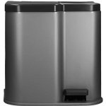 Curver ST2211421 DUO BIN 21 l stříbrný / černý – Zboží Dáma