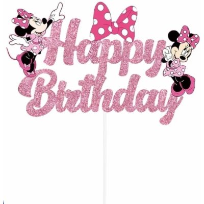 Party Dream Zápich na dort Minnie Růžový – Sleviste.cz