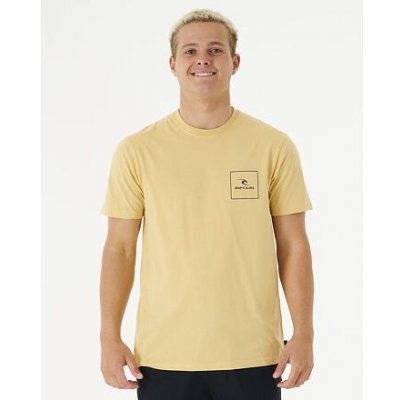 Rip Curl tričko Corp Icon Tee Washed Yellow – Zboží Mobilmania