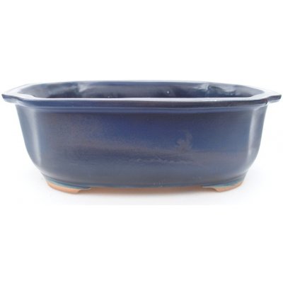 E-bonsai Keramická bonsai miska 22,5 x 17,5 x 7,5 cm modrá – Zboží Dáma