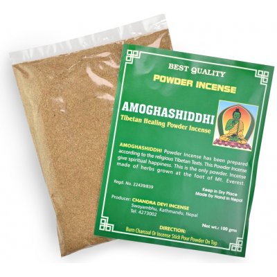 Nepál Tibetský vonný prášek Chandra Devi Amoghashiddhi 100 g – Zboží Mobilmania