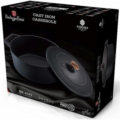 Berlingerhaus Pekáč litinový s poklicí 24 cm Black Rose Collection – Zboží Dáma