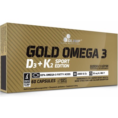 Olimp Gold Omega 3 D3 + K2 60 kapslí – Hledejceny.cz