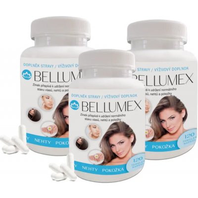 Novax Bellumex pro krásné vlasy kůži a nehty 3x 120 tobolek