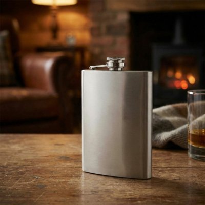 Kapesní ocelová nerezová lahev láhev 240 ml – HobbyKompas.cz