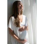 Bambusová kojicí noční košile Moon Cream – Zboží Dáma