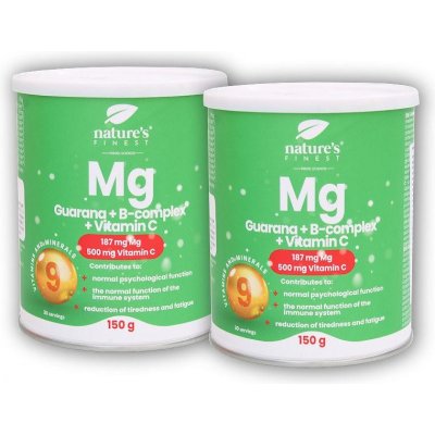 Nature´s Finest 2x Guarana + Magnesium + B-Complex + VitaminC 150 g – Hledejceny.cz