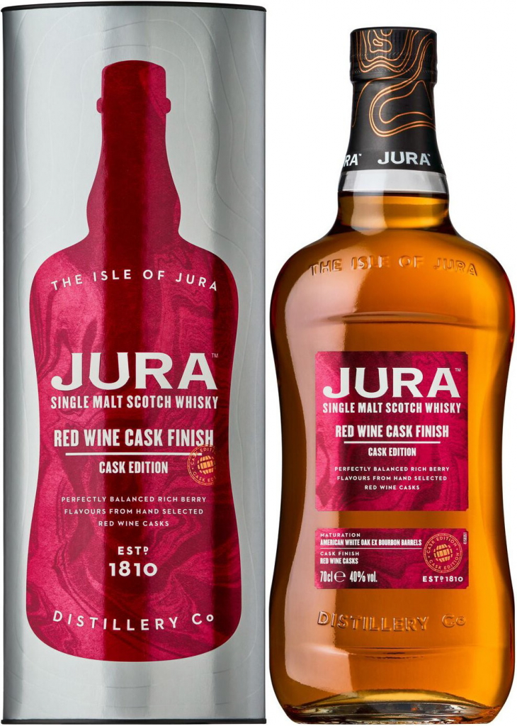 Isle of Jura Red Wine Cask Finish 40% 0,7 l (tuba)