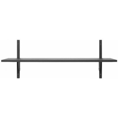 Ferm Living Police Sector Shelf L/S, dark stained ash/black brass – Hledejceny.cz