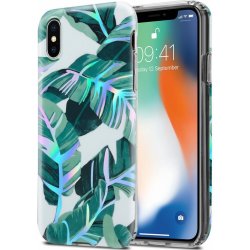 Cadorabo pouzdro pro Apple iPhone X / XS Ochranné pouzdro s bílým TPU pouzdrem Flowers Flower Cover Case